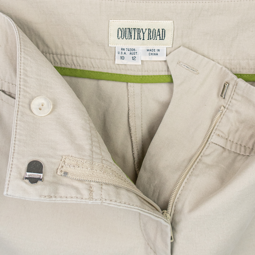 Country Road Capri Pants - Beige - Size 12