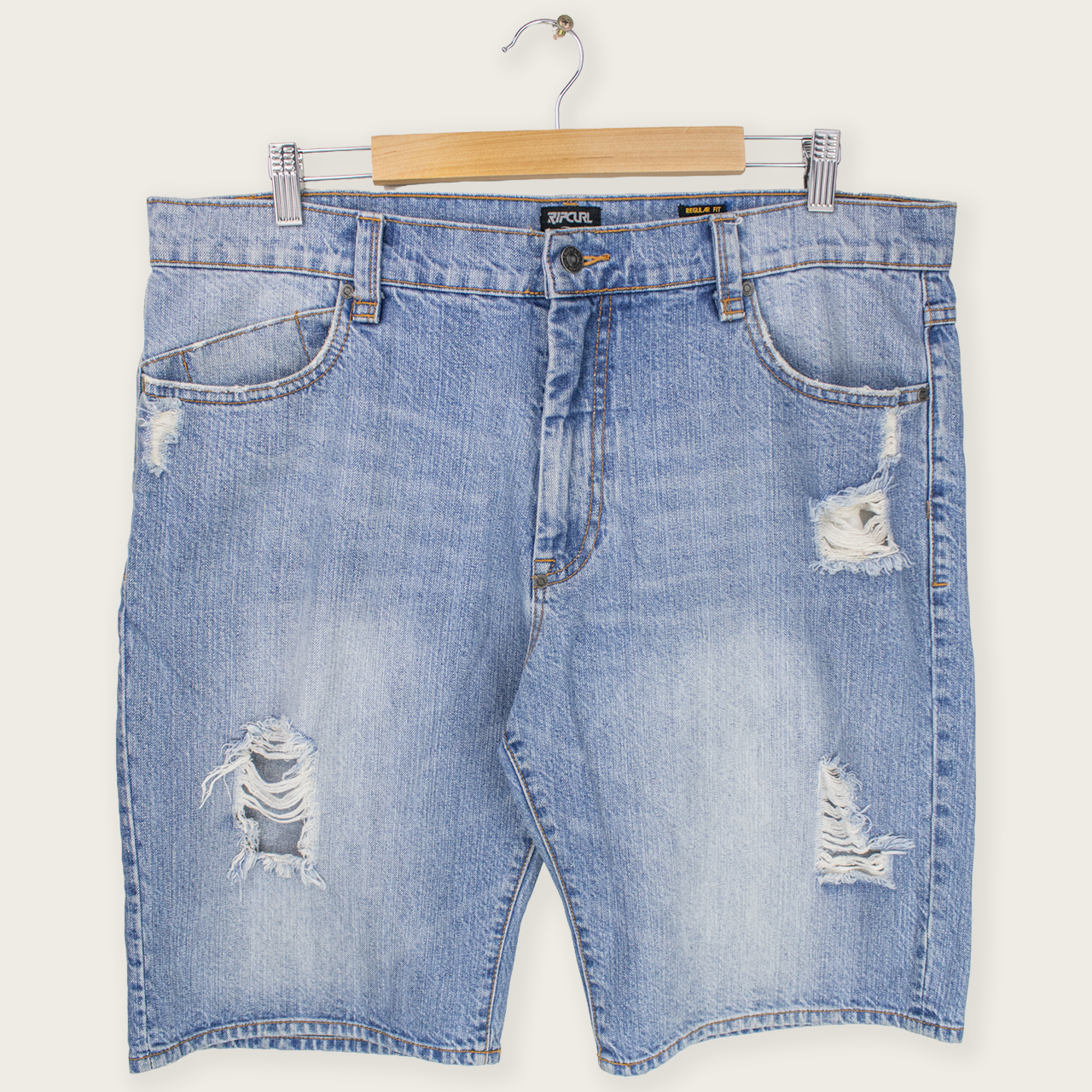 VINTAGE RIPCURL DENIM SHORTS - 38