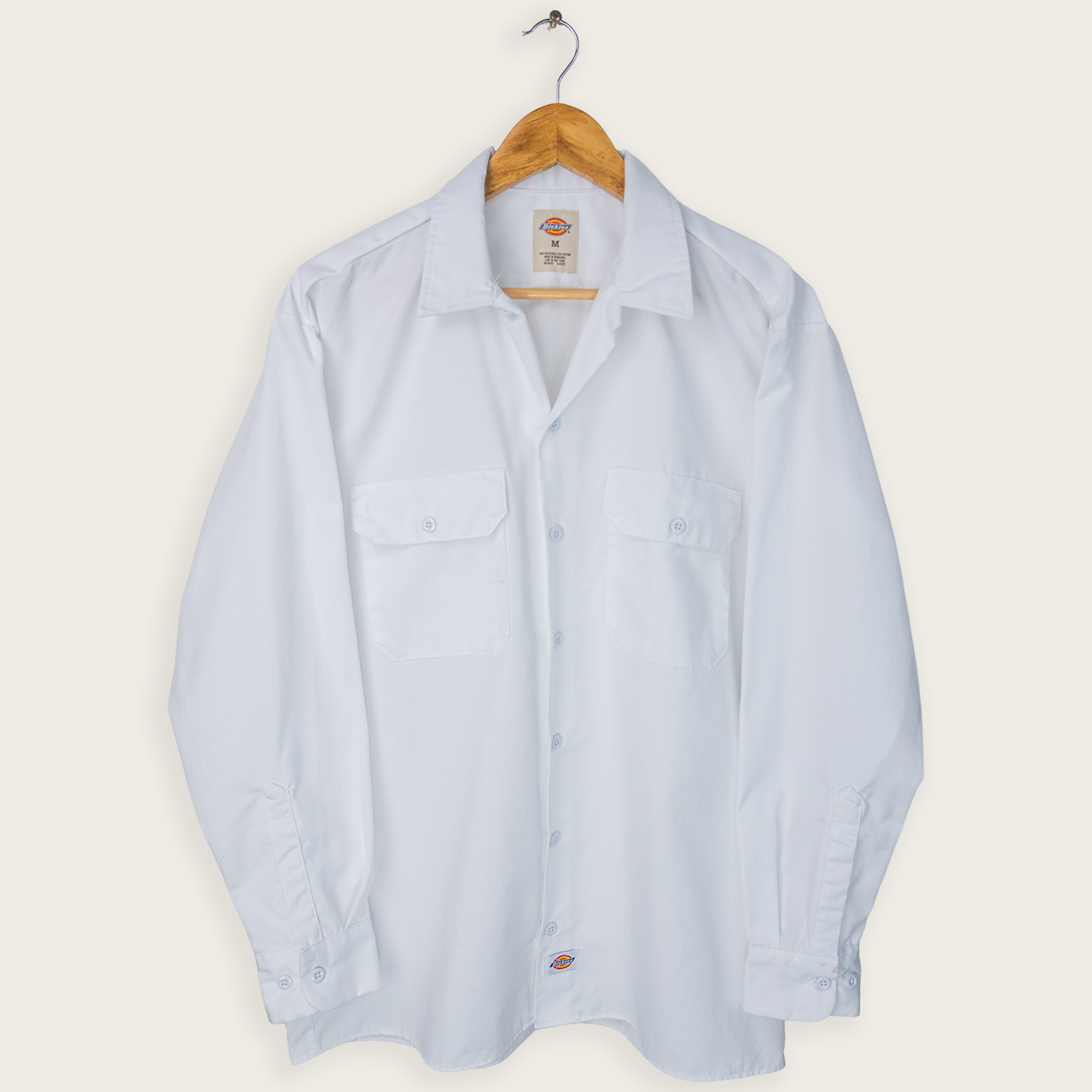 00's DICKIES WORKWEAR BUTTON-UP SHIRT - M