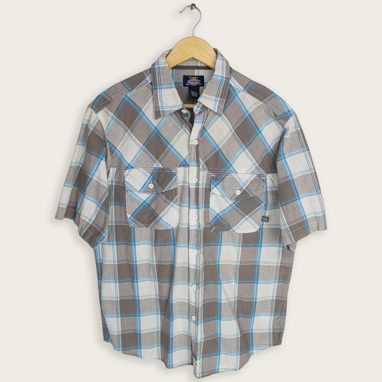 VINTAGE DICKIES BUTTON-UP SHIRT - L
