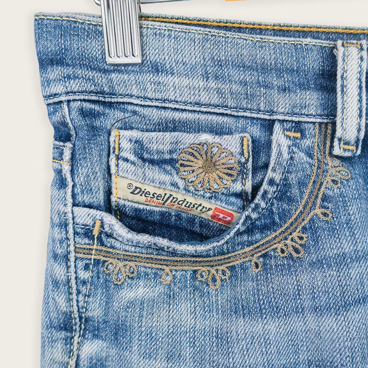 Y2K Diesel Denim Mini Shorts - Mid Blue - Size 6
