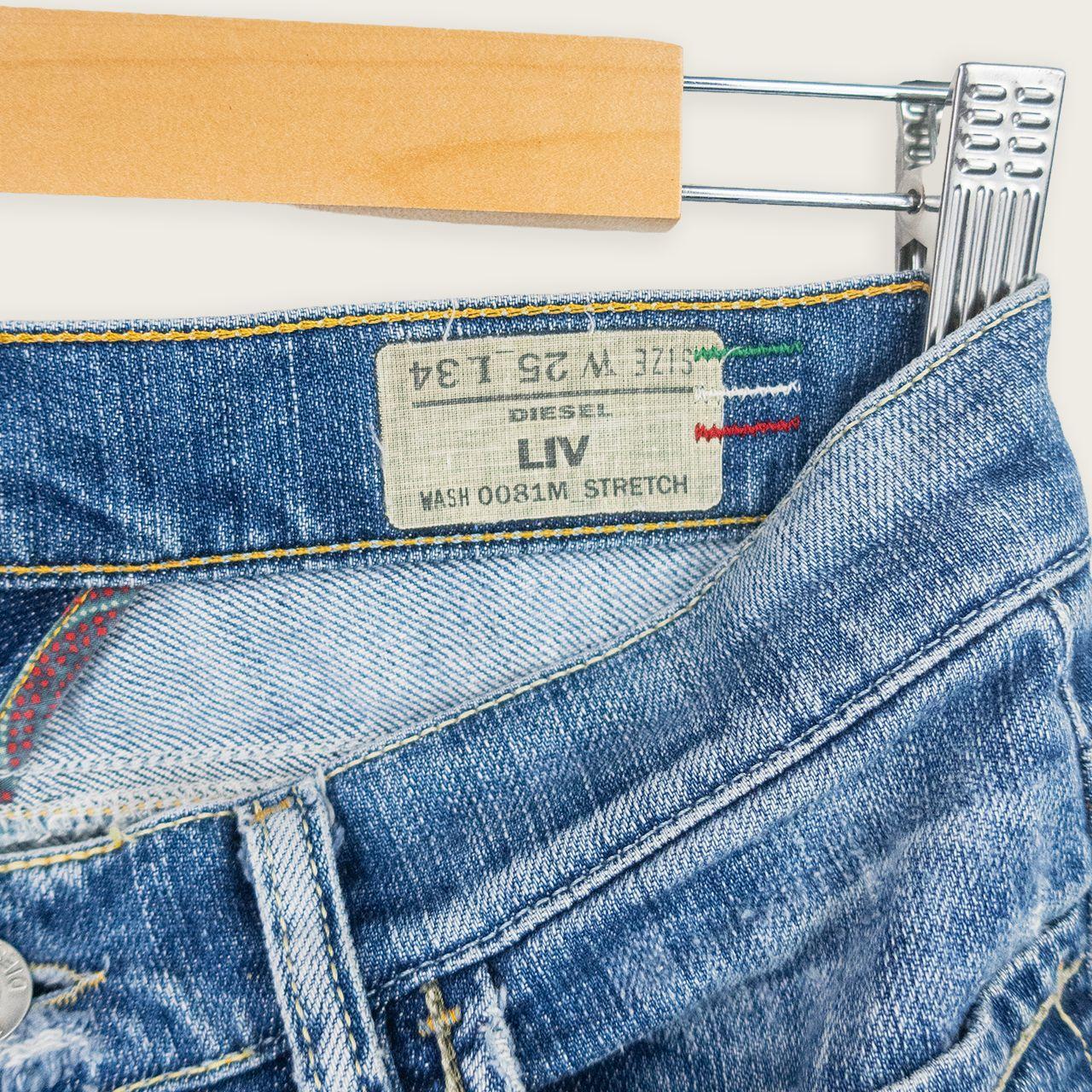 Y2K Diesel Denim Mini Shorts - Mid Blue - Size 6