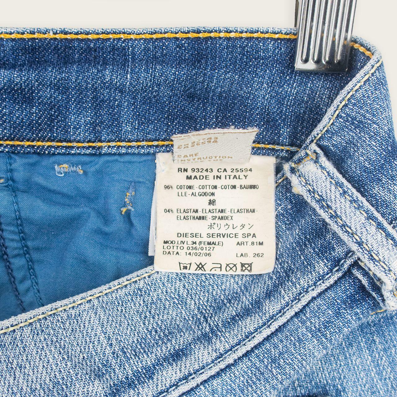 Y2K Diesel Denim Mini Shorts - Mid Blue - Size 6