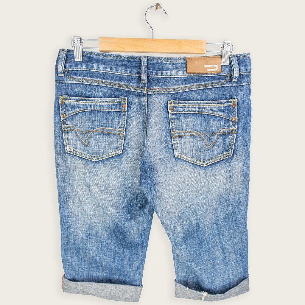Y2K Diesel Denim Shorts - Mid Wash - Size 8