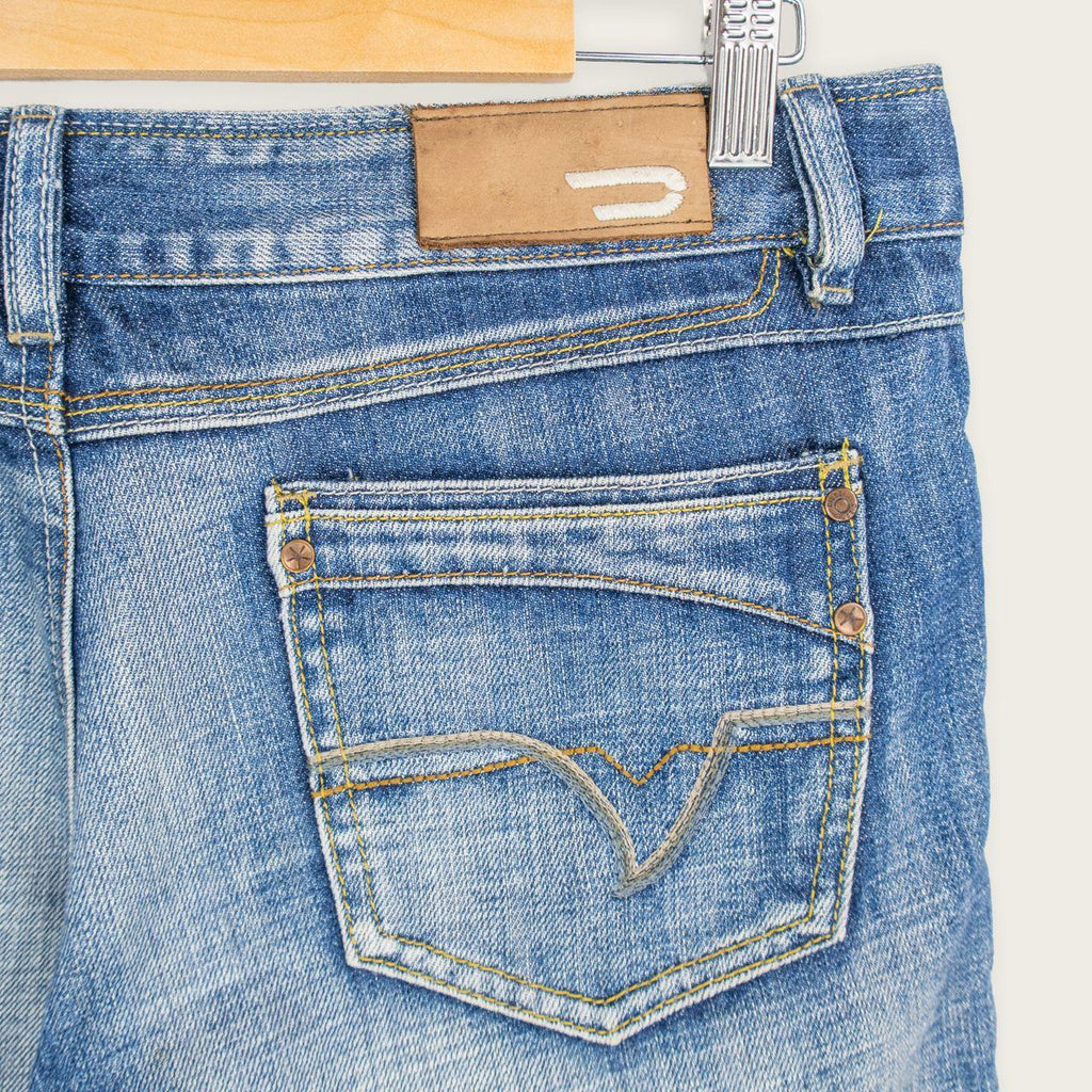 Y2K Diesel Denim Shorts - Mid Wash - Size 8