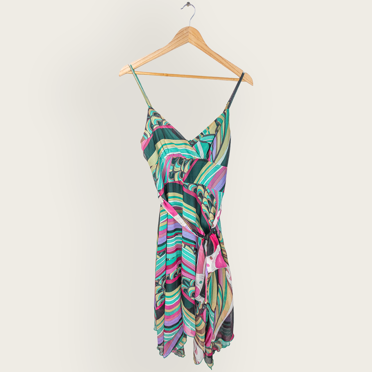 Y2K Blackout Australia Midi Dress - Abstract Print - Size 8
