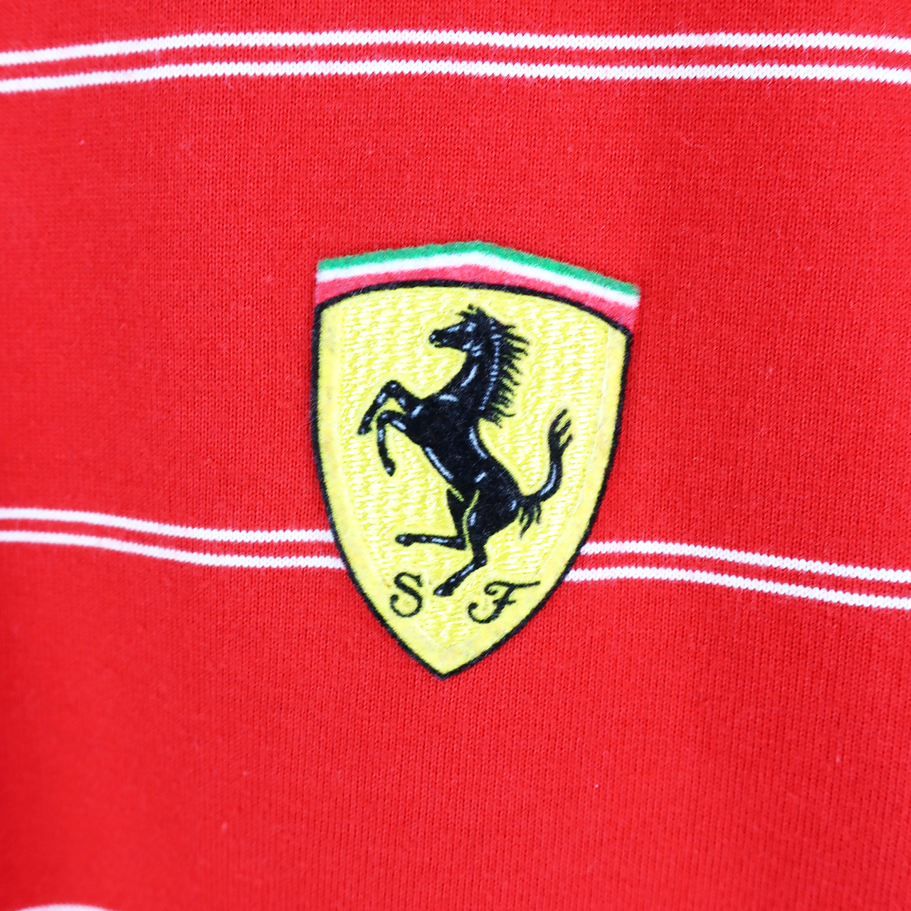 VINTAGE FERRARI POLO SHIRT - L
