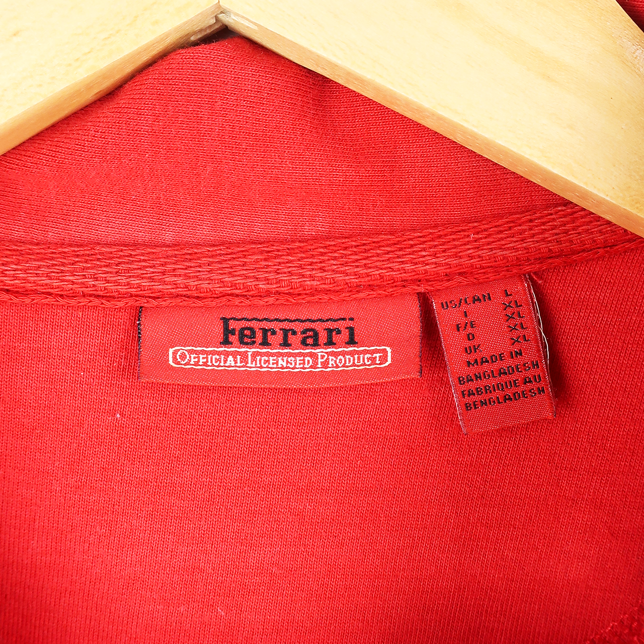 VINTAGE FERRARI POLO SHIRT - L