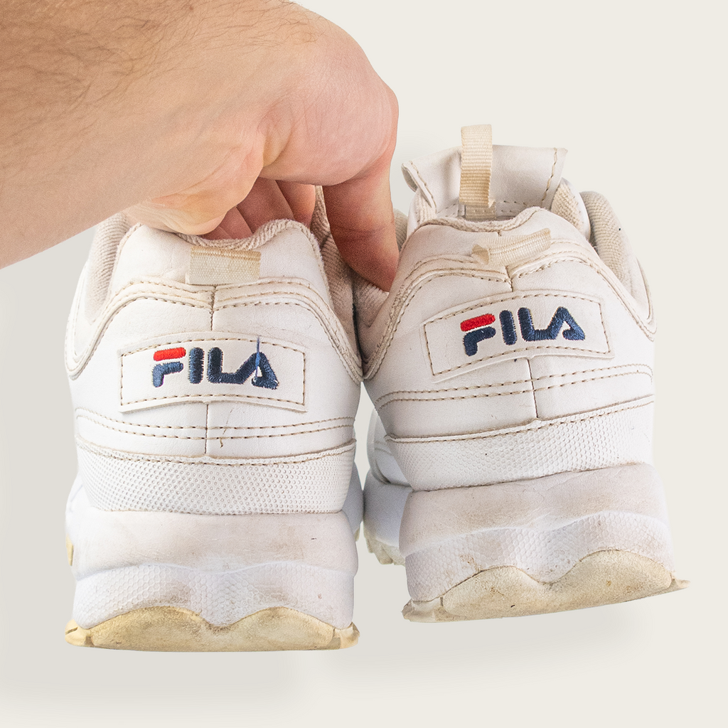 Women's White FILA Disruptor Casual Sneaker - US 8