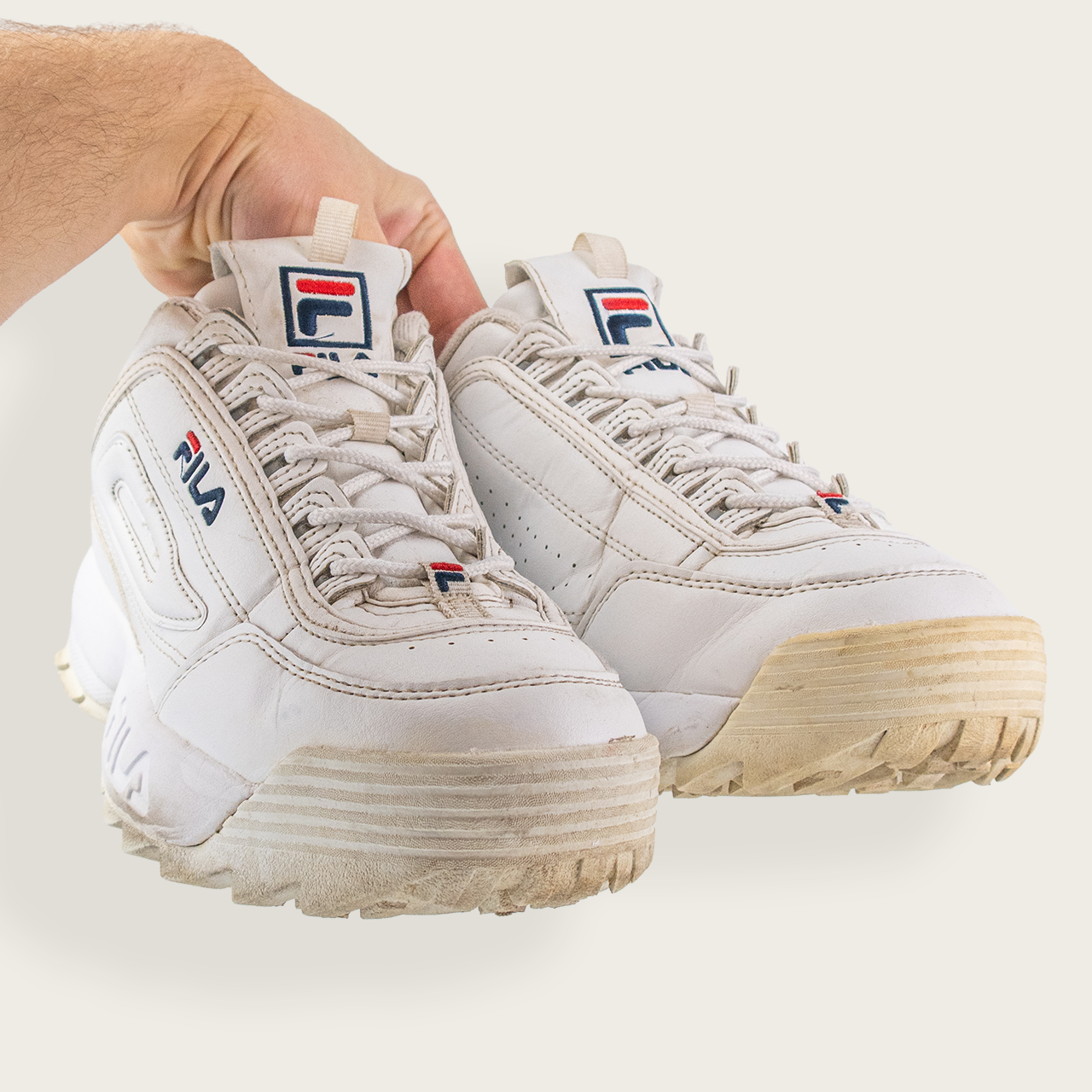 Women's White FILA Disruptor Casual Sneaker - US 8
