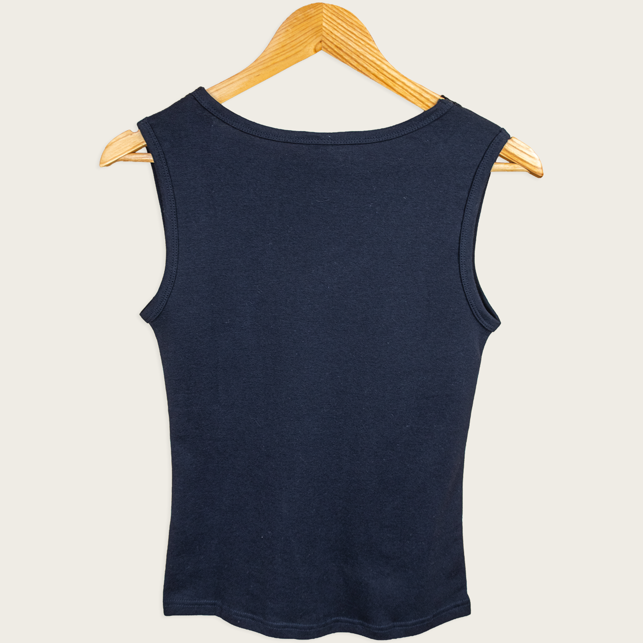 Y2K Sunflower Lace Trim Tank - Black Cotton - Size 12