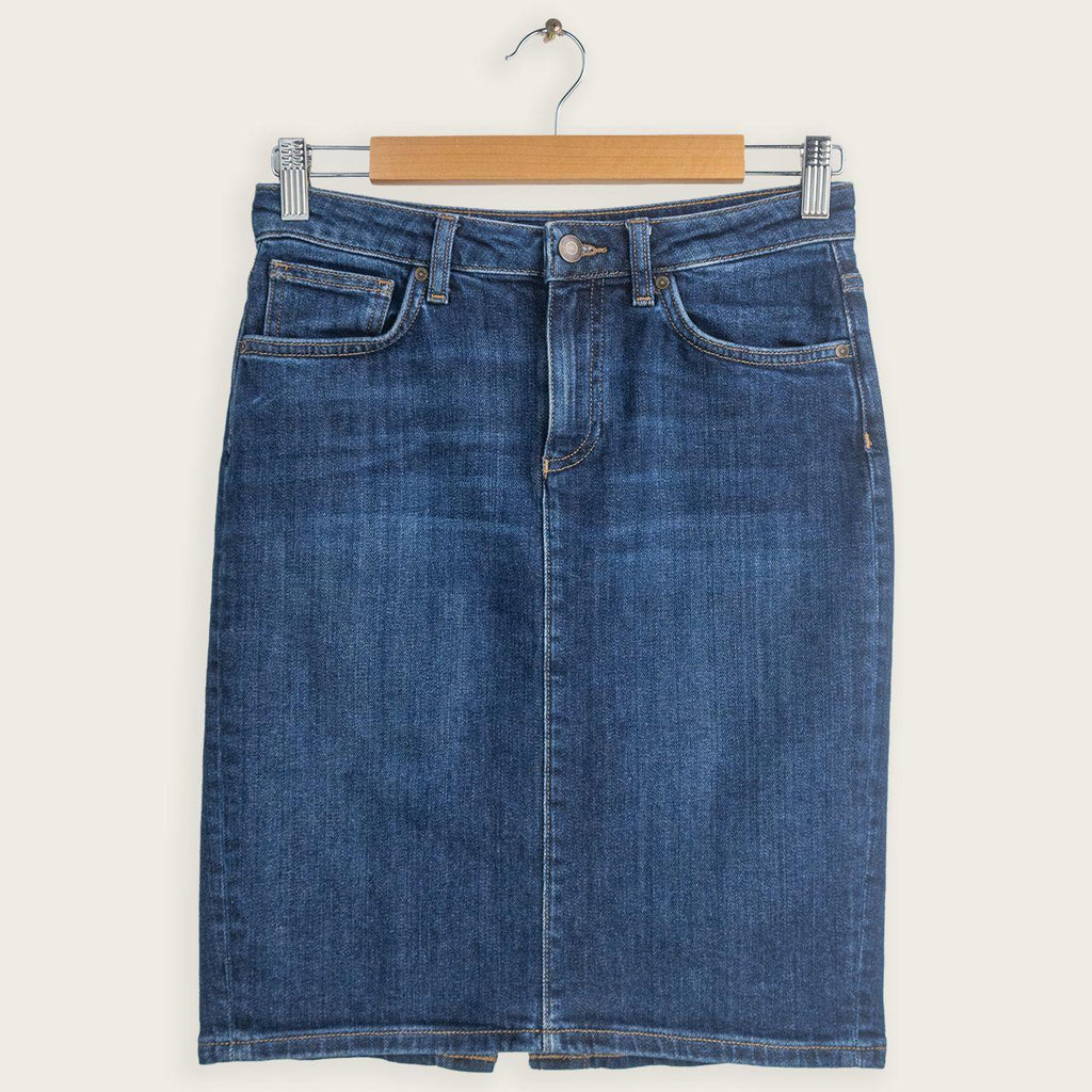 Gant Denim Midi Skirt - Classic Blue Wash - Size 8