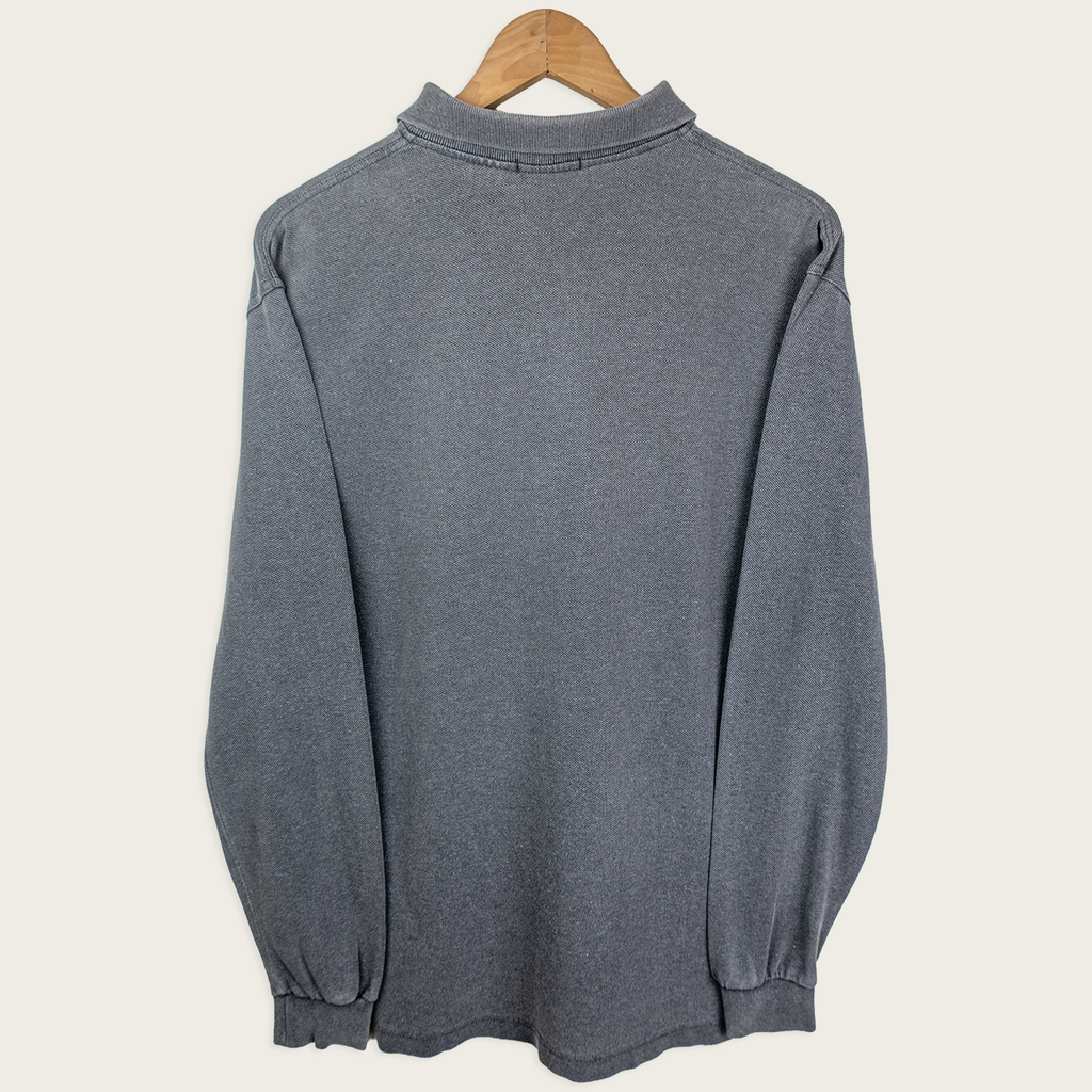 90's Gant Long-Sleeve Polo Shirt - M
