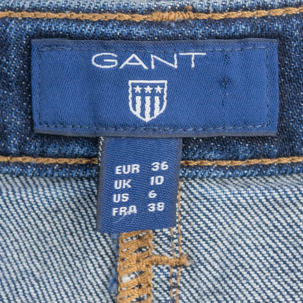 Gant Denim Midi Skirt - Classic Blue Wash - Size 8
