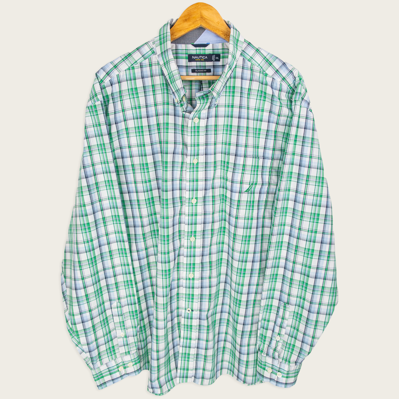00's Nautica Button-Up Shirt - XXL