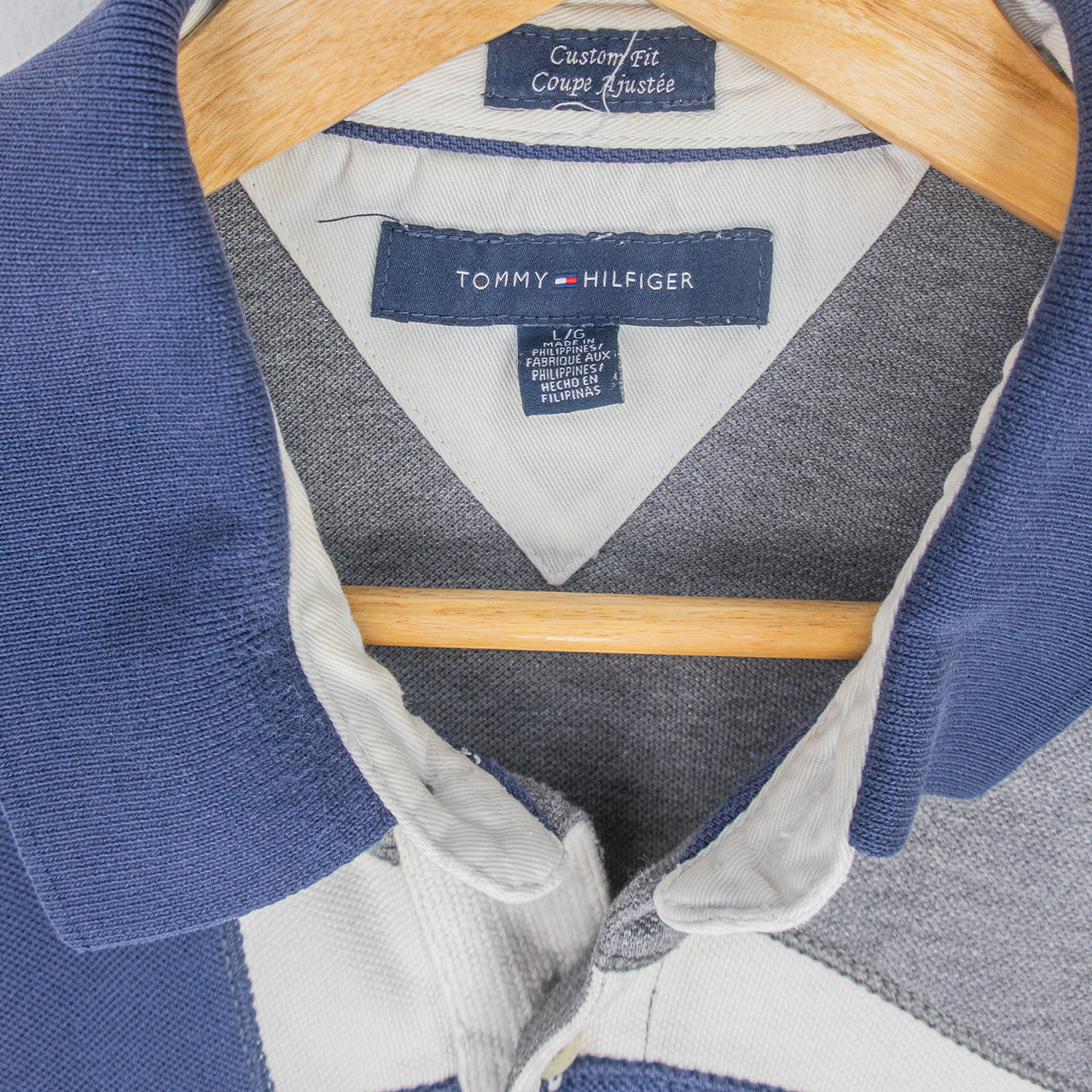 TOMMY HILFIGER POLO SHIRT - L