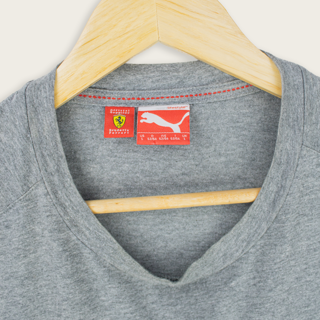 VINTAGE PUMA FERRARI T-SHIRT - L