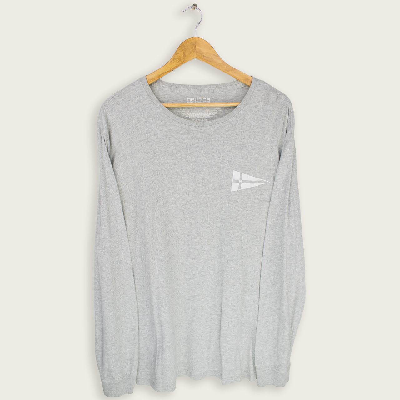 VINTAGE LONG-SLEEVE NAUTICA T-SHIRT - XL