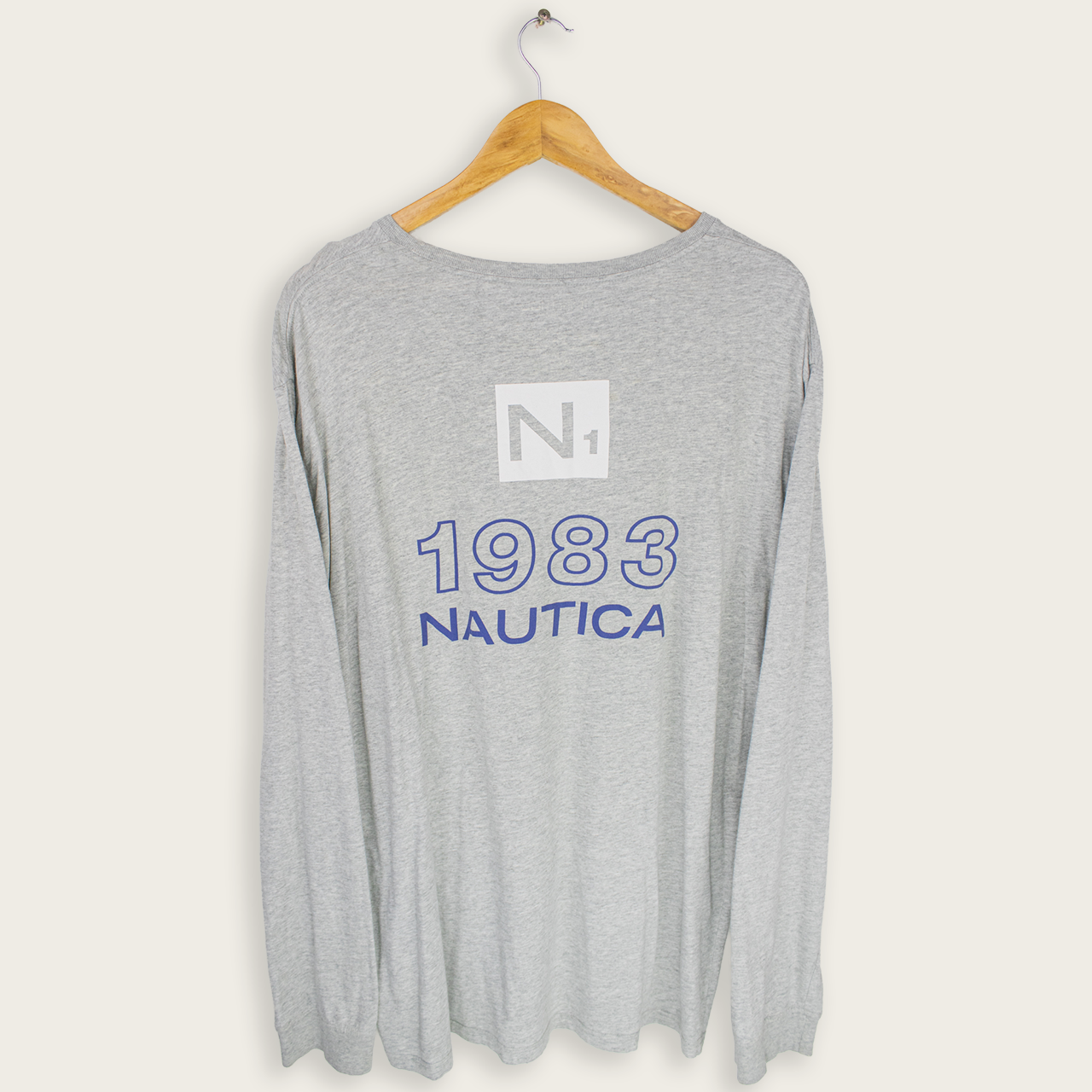 VINTAGE LONG-SLEEVE NAUTICA T-SHIRT - XL