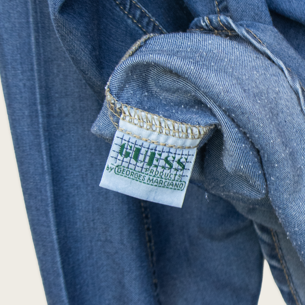 90s GUESS Made in USA Denim Button-Up Shirt - L/XL
