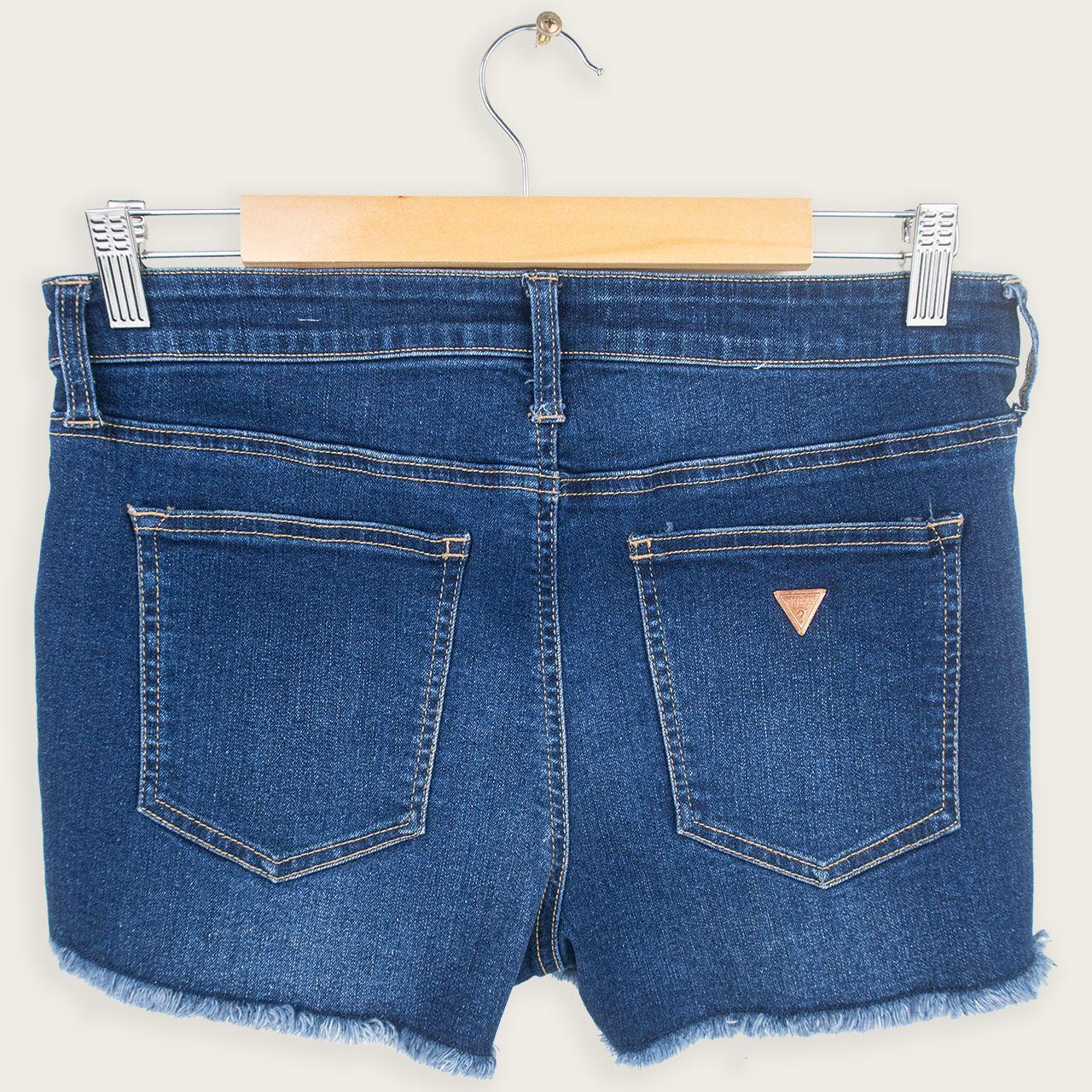 Guess Denim Mini Shorts - Dark Blue Wash - Size 10