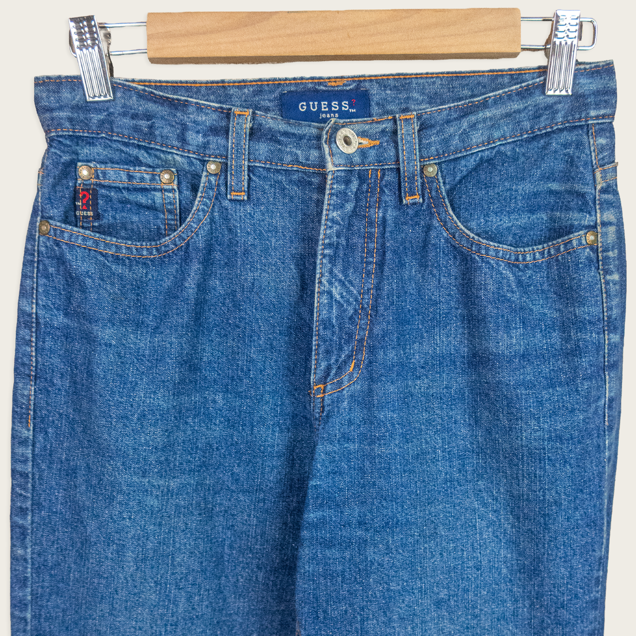 Vintage Guess Jeans USA Straight Leg Denim Jeans - Blue - Size 8