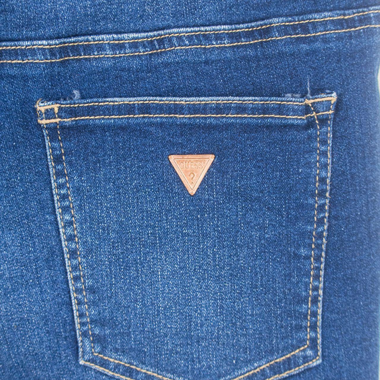 Guess Denim Mini Shorts - Dark Blue Wash - Size 10
