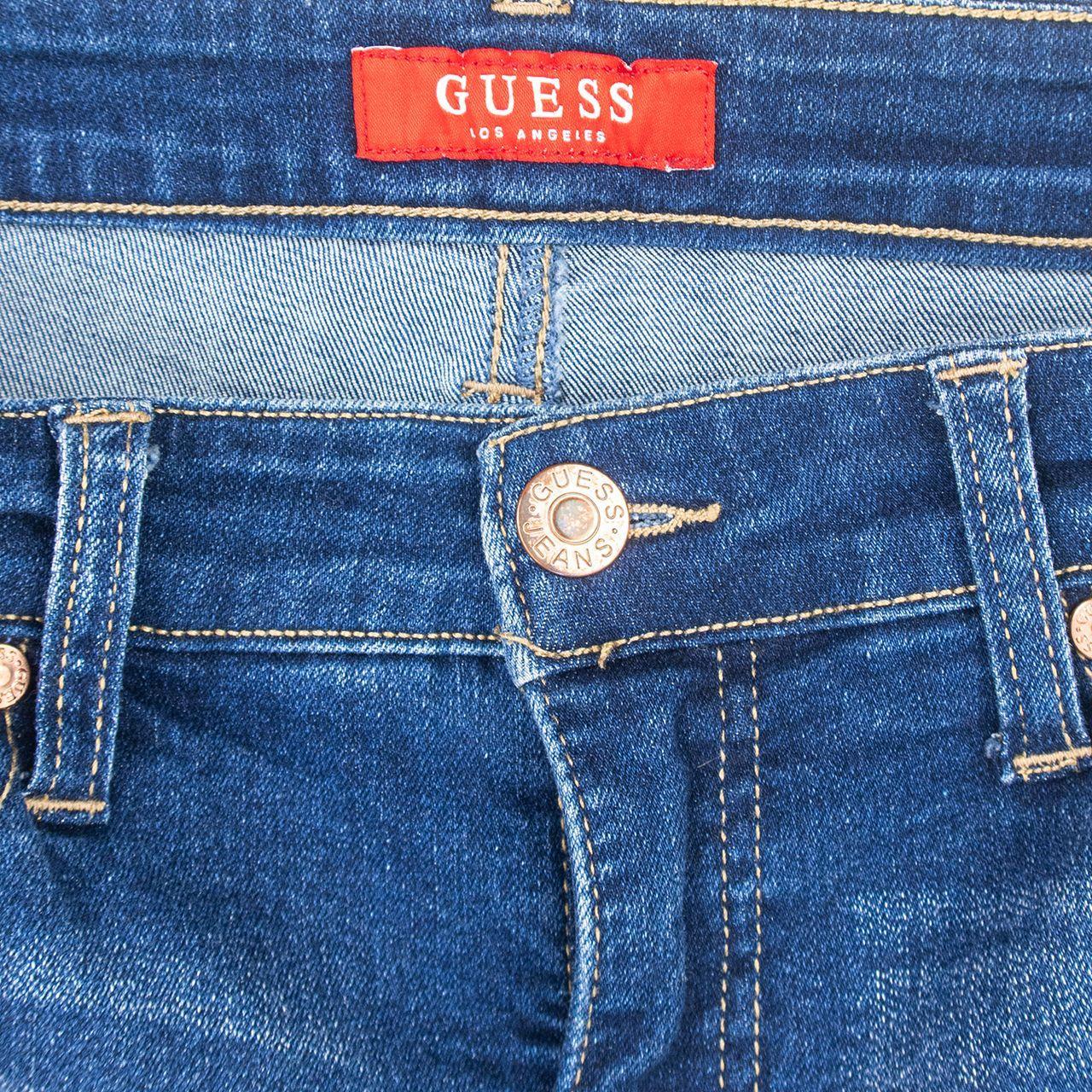 Guess Denim Mini Shorts - Dark Blue Wash - Size 10