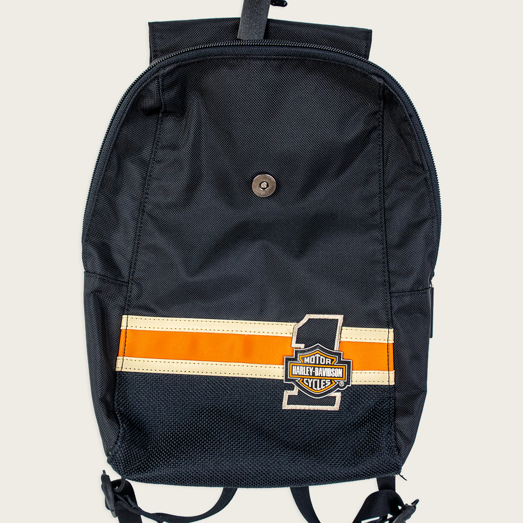 Black/Orange Harley-Davidson Mini Backpack