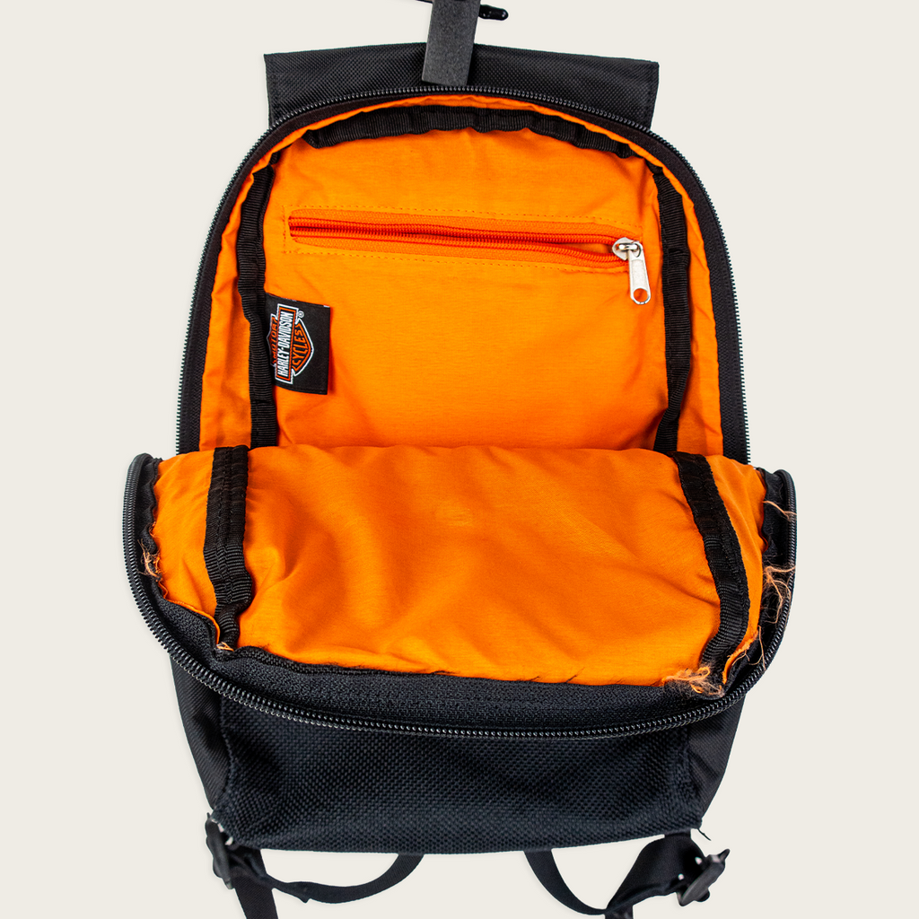 Black/Orange Harley-Davidson Mini Backpack