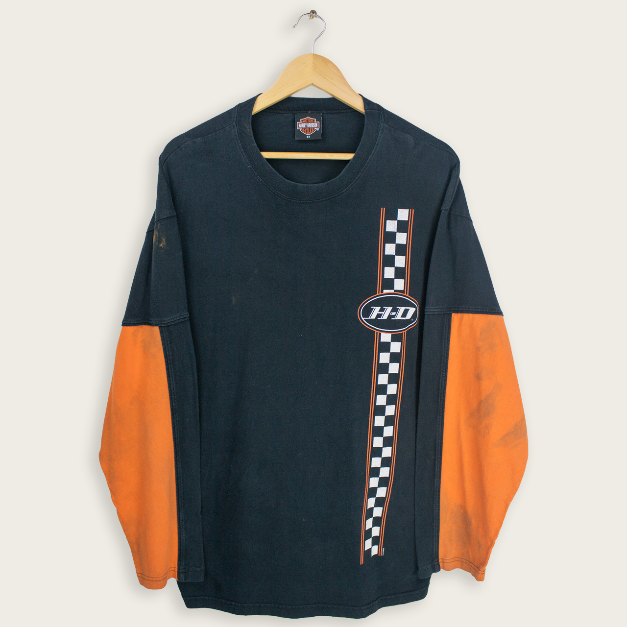 VINTAGE LONG-SLEEVE HARLEY DAVIDSON T-SHIRT - XXL