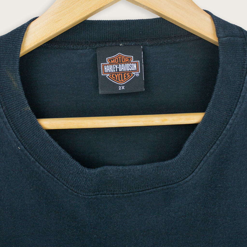 VINTAGE LONG-SLEEVE HARLEY DAVIDSON T-SHIRT - XXL