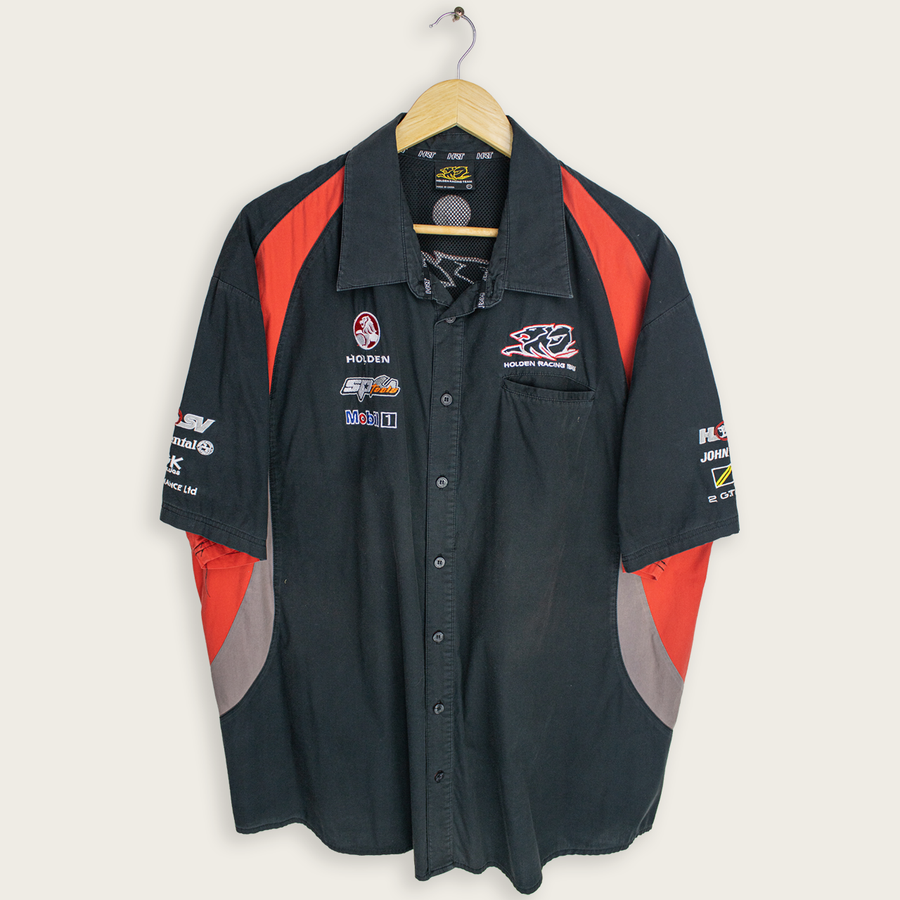 VINTAGE HOLDEN RACING TEAM BUTTON-UP SHIRT - 4XL