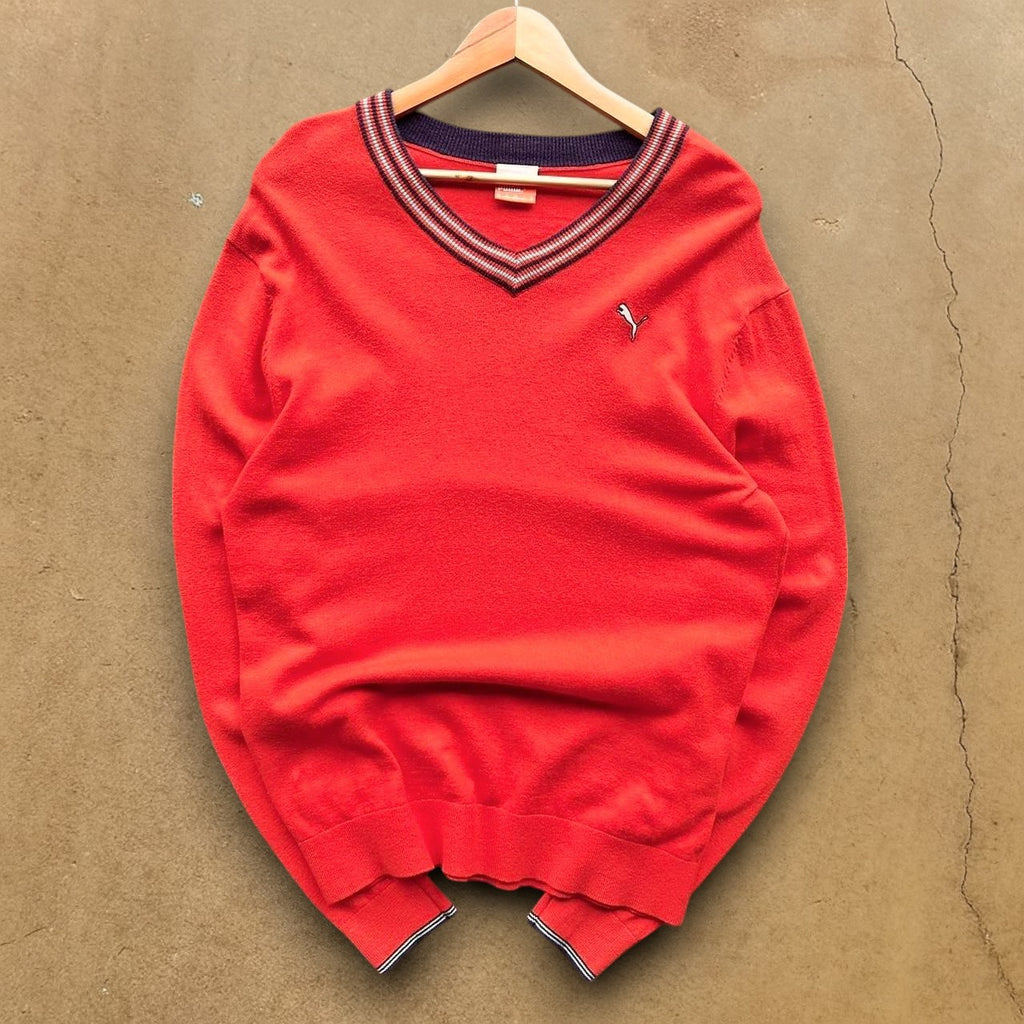 VINTAGE PUMA KNIT SWEATER - M