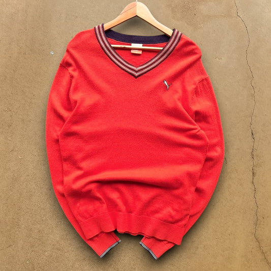 VINTAGE PUMA KNIT SWEATER - M