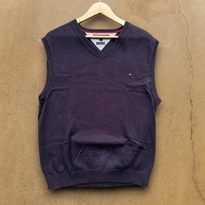 VINTAGE TOMMY HILFIGER KNIT SWEATER VEST - L/XL
