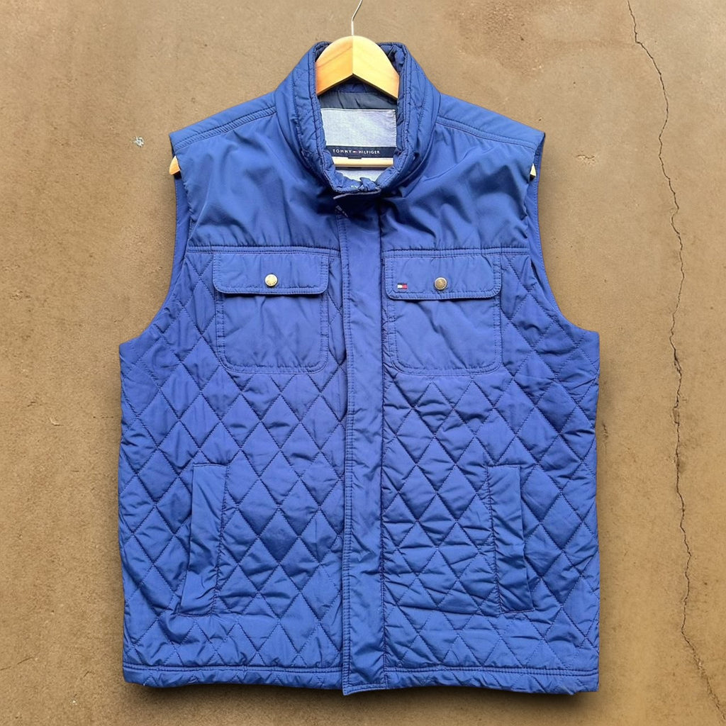 VINTAGE TOMMY HILFIGER PUFFER VEST - L
