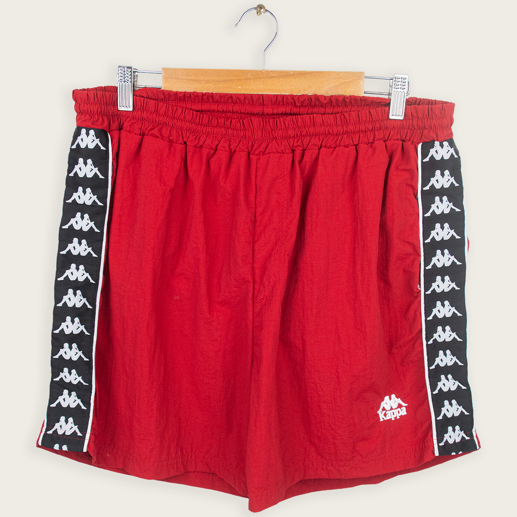 KAPPA ADJUSTABLE MESH-LINED TRACK SHORTS - XXL
