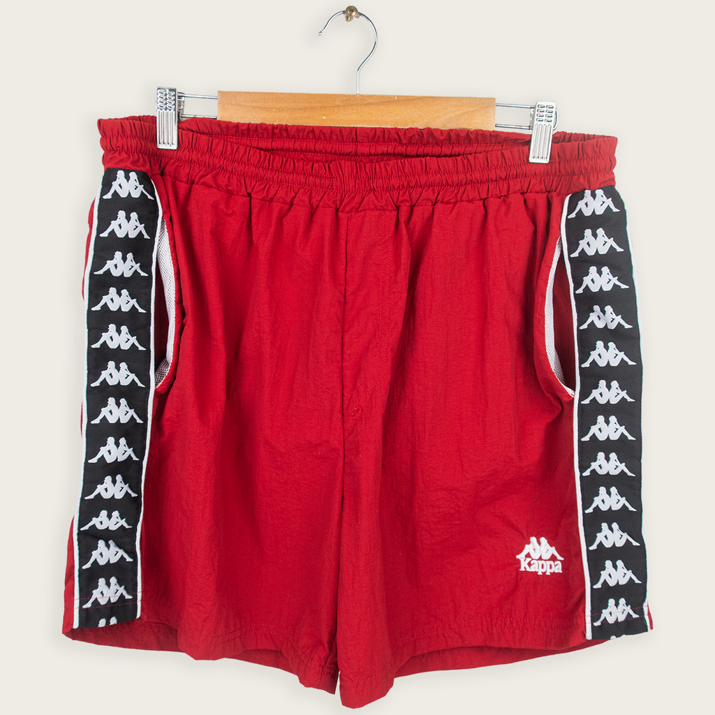 KAPPA ADJUSTABLE MESH-LINED TRACK SHORTS - XXL