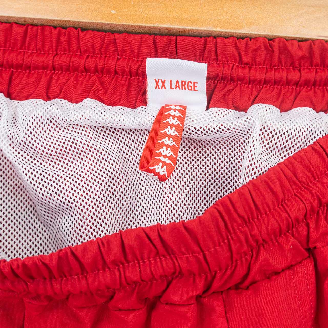 KAPPA ADJUSTABLE MESH-LINED TRACK SHORTS - XXL