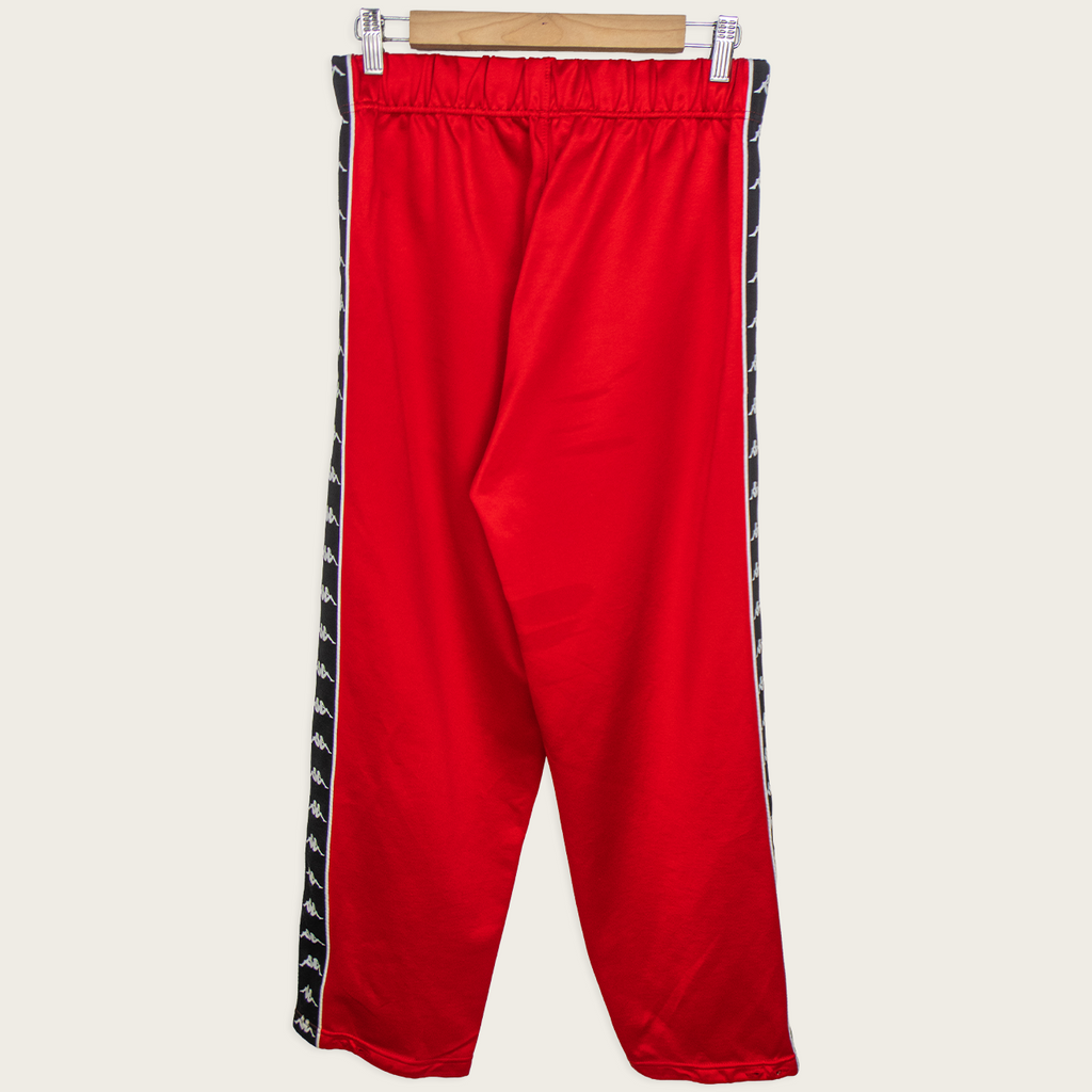 90s Kappa Red Omini Tape Track Pants - M/L