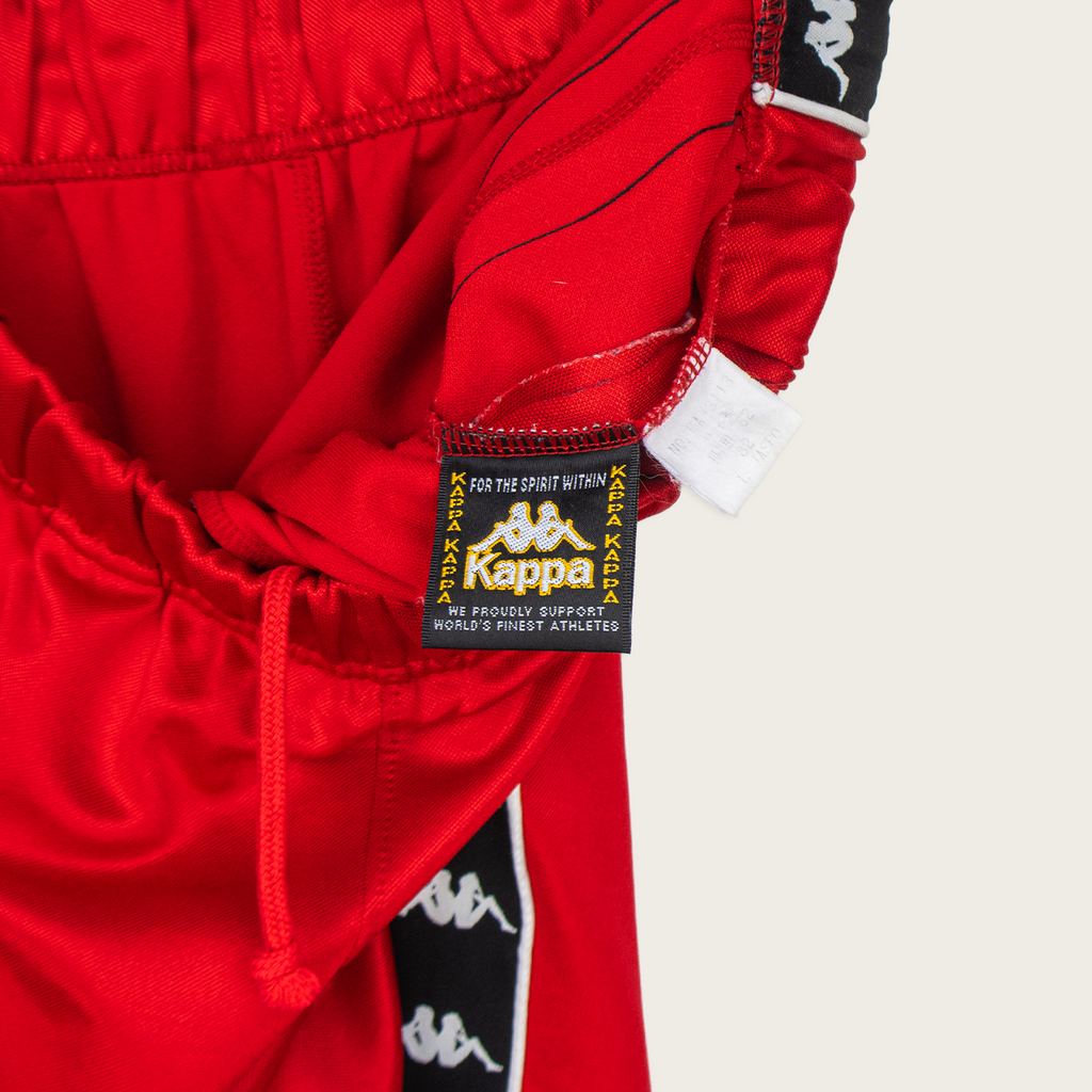 90s Kappa Red Omini Tape Track Pants - M/L