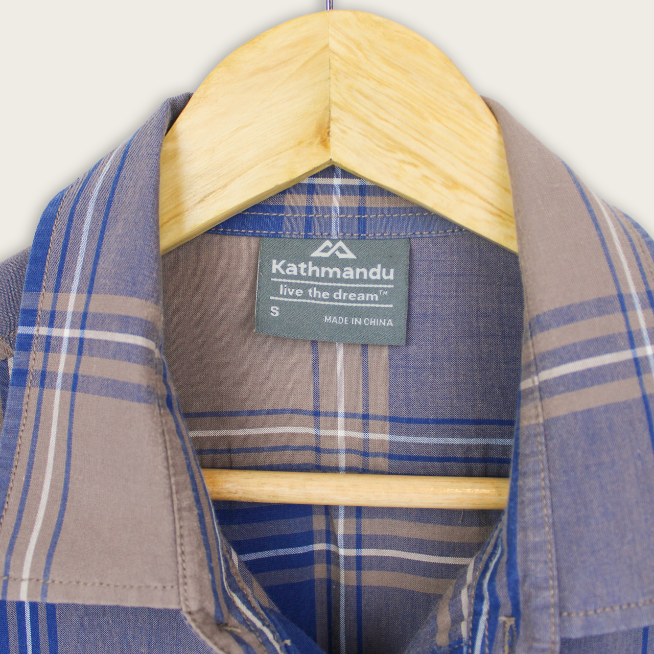 VINTAGE KATHMANDU BUTTON-UP SHIRT - S