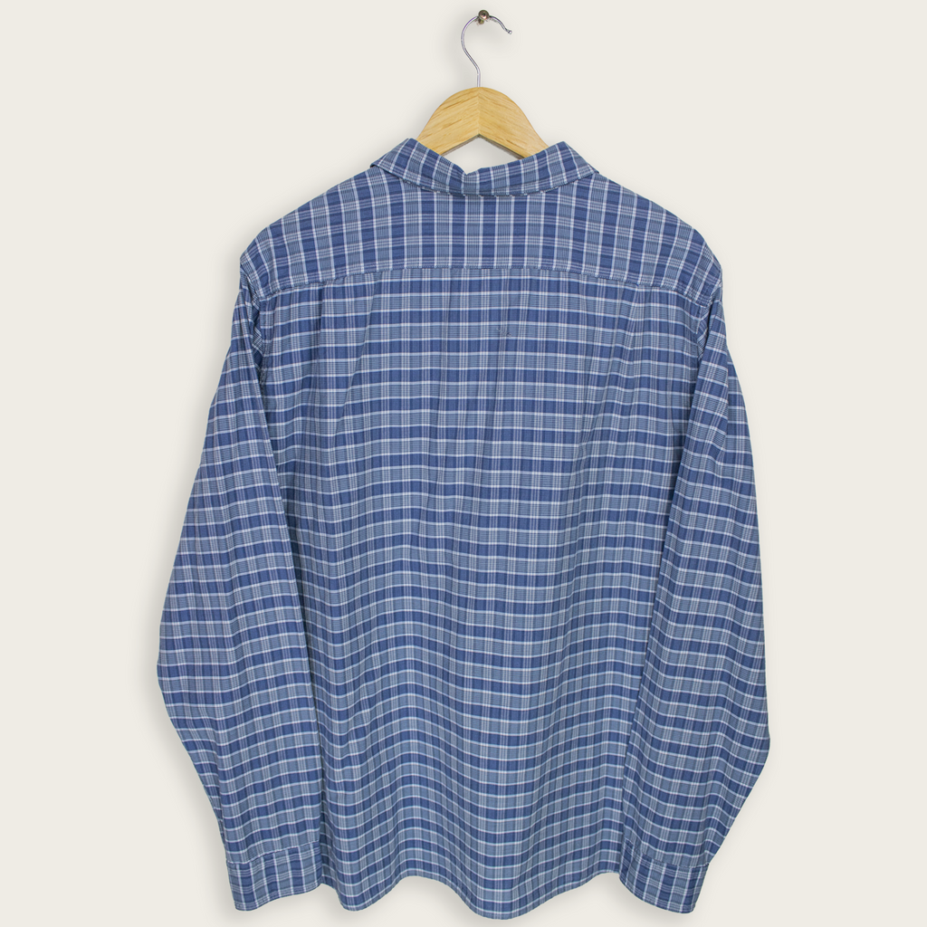 VINTAGE LONG-SLEEVE LACOSTE BUTTON-UP SHIRT - XL