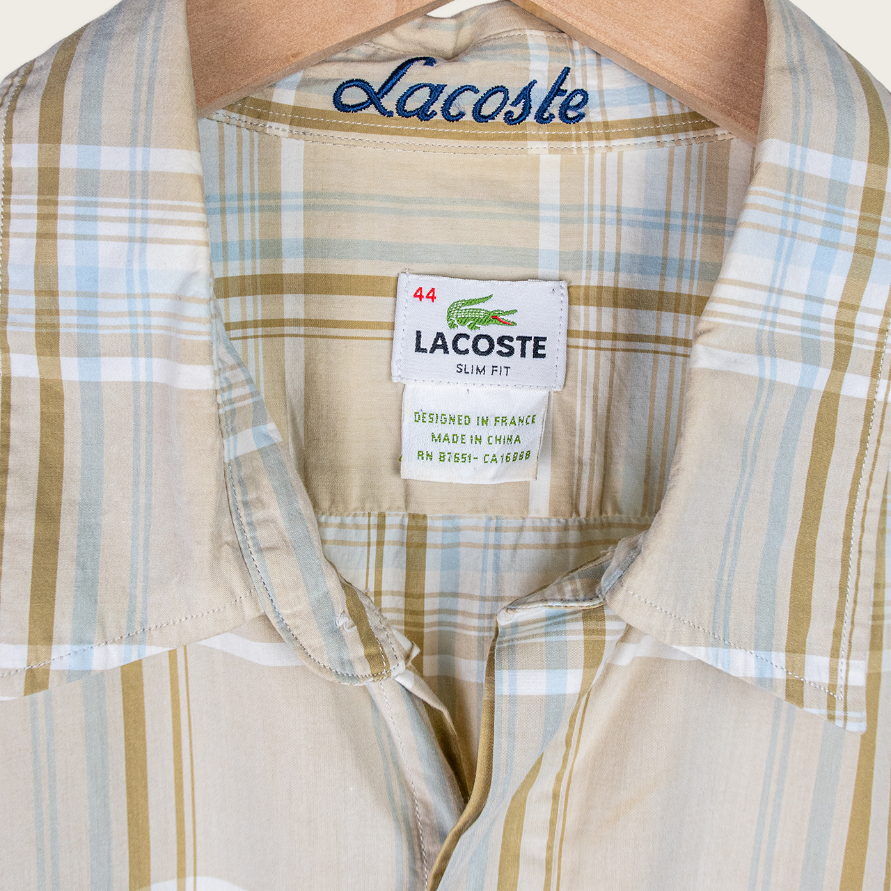 00's Lacoste Long-Sleeve Button-Up Shirt - XL