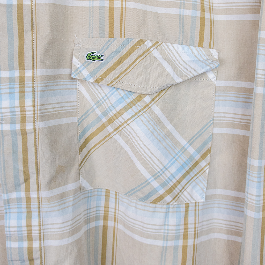 00's Lacoste Long-Sleeve Button-Up Shirt - XL