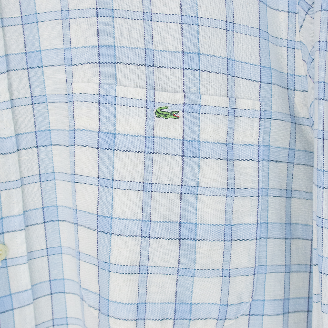 00's LACOSTE BUTTON-UP SHIRT - L