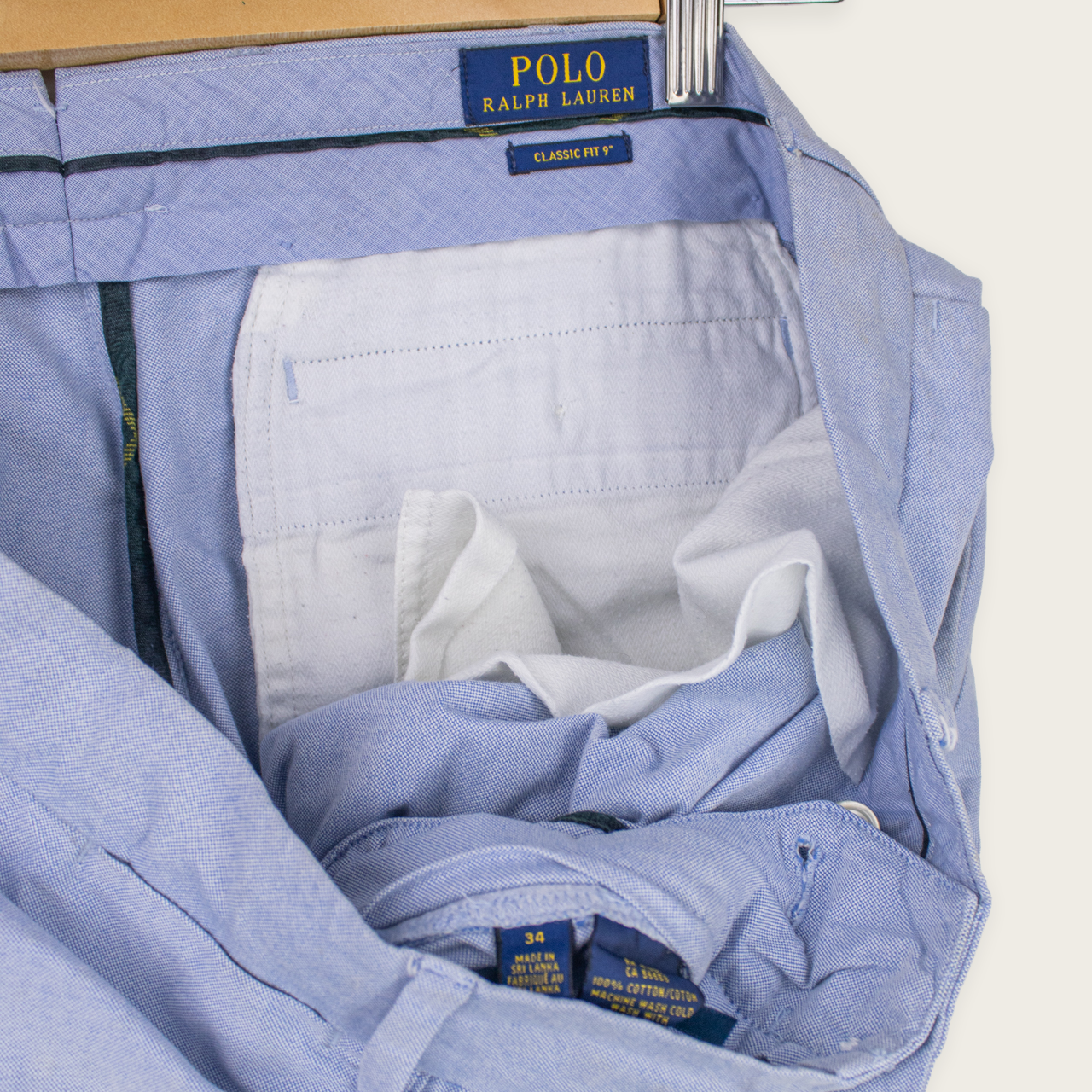 00's RALPH LAUREN CHINO SHORTS - 34"