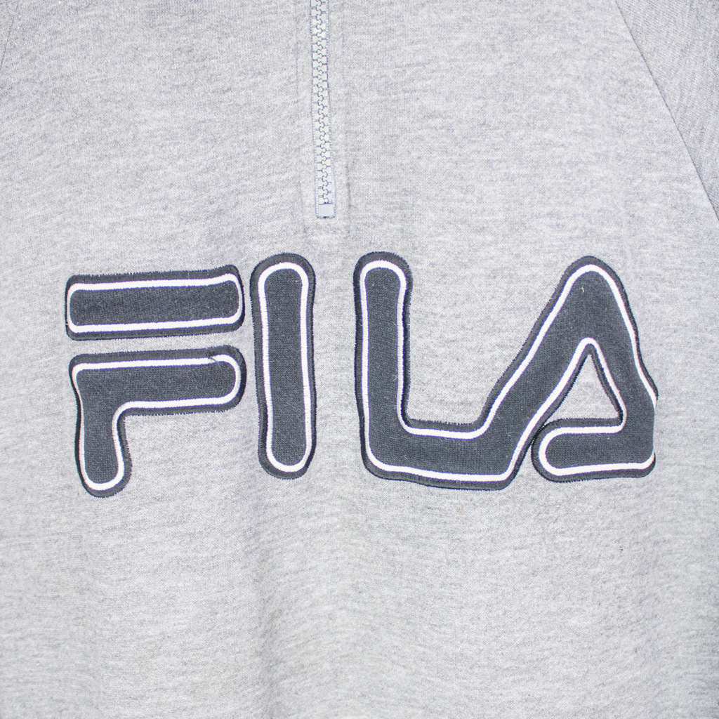 00's Fila 1/4-Zip Sweatshirt - M