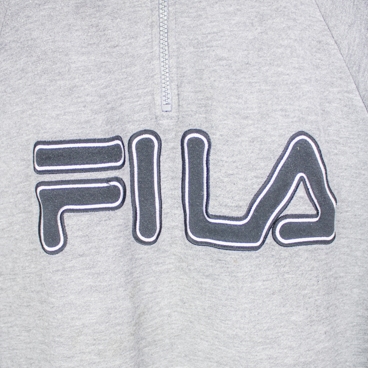 00's Fila 1/4-Zip Sweatshirt - M